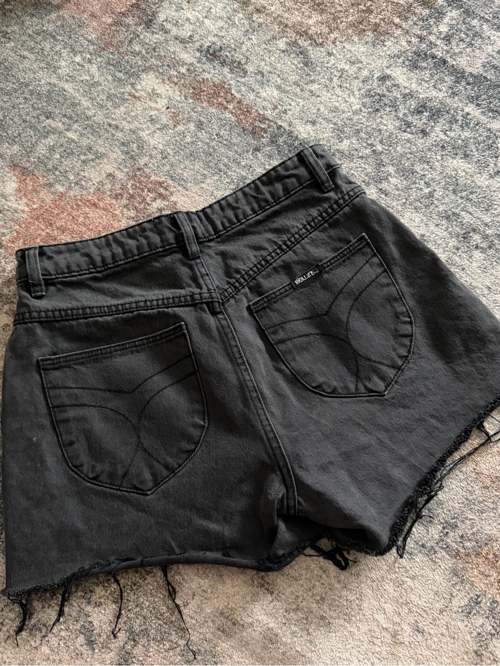 Rolla’s Original Short High Rise Cut-Off Denim Shorts - Picture 7 of 7